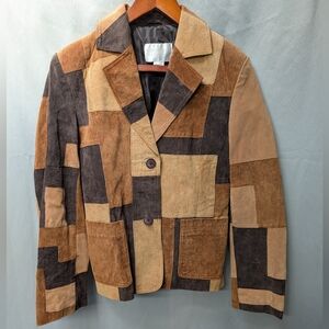 Vintage '90s Leather Patchwork Jacket